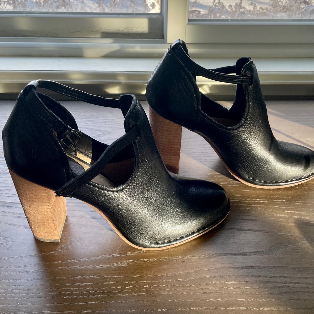 Frye Ankle Strap Heels 4”